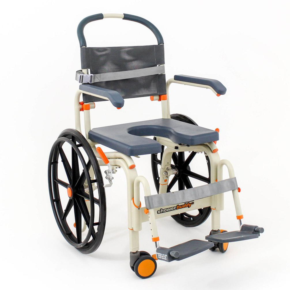 Roll in best sale shower chair