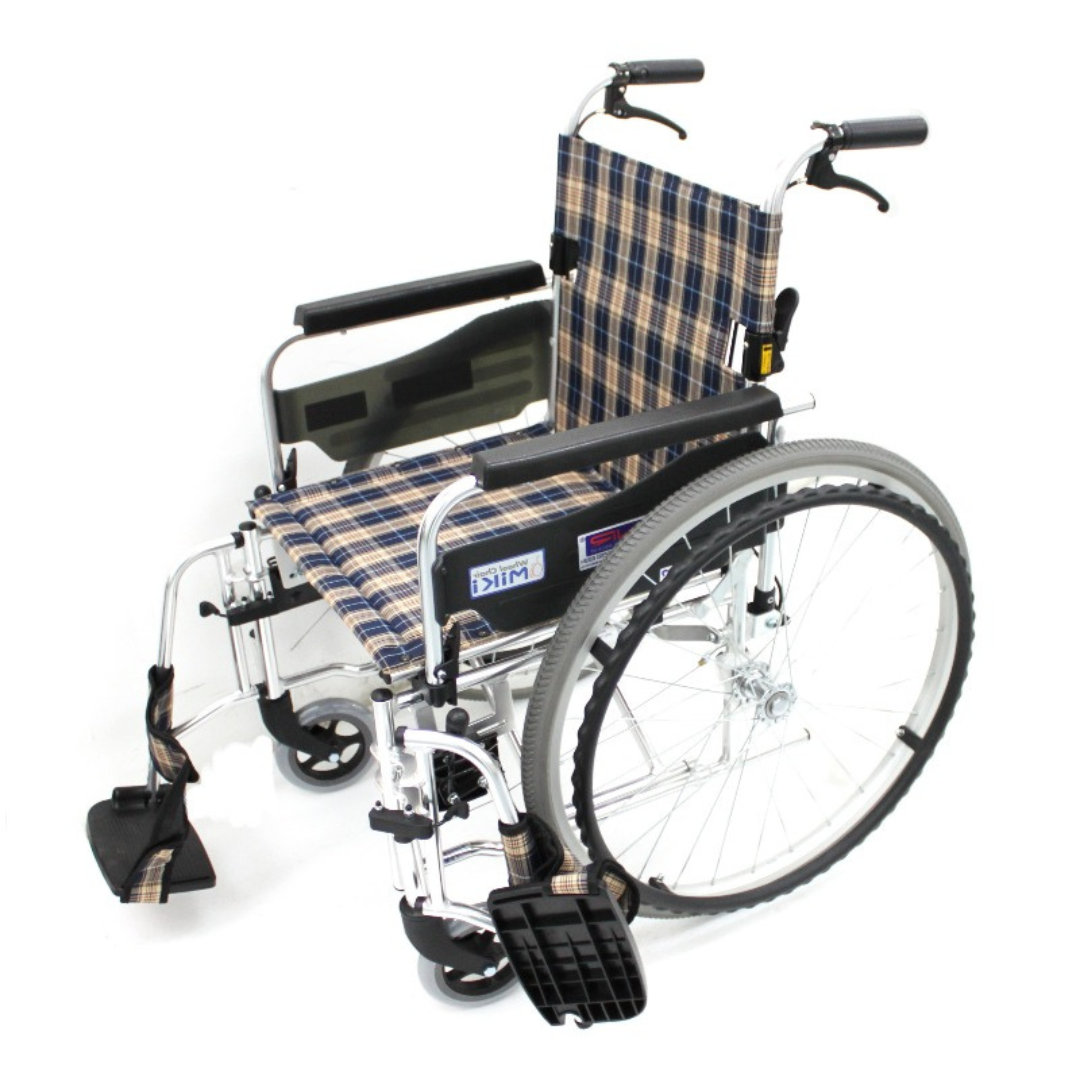 Miki Detachable Wheelchair Foldback with Assisted Brakes