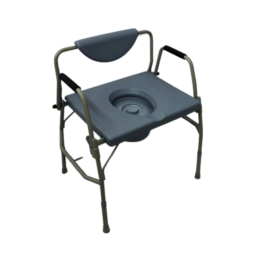 Height Adjustable Stationary Bariatric Commode