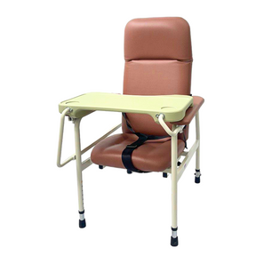 Height Adjustable Stationary Geriatric Chair with Tray