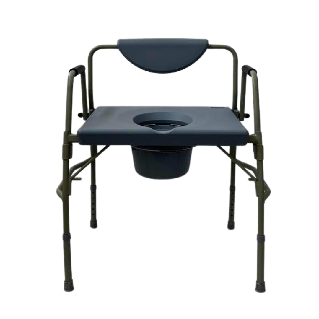 Height Adjustable Stationary Bariatric Commode