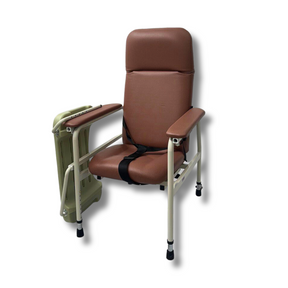 Height Adjustable Stationary Geriatric Chair with Tray