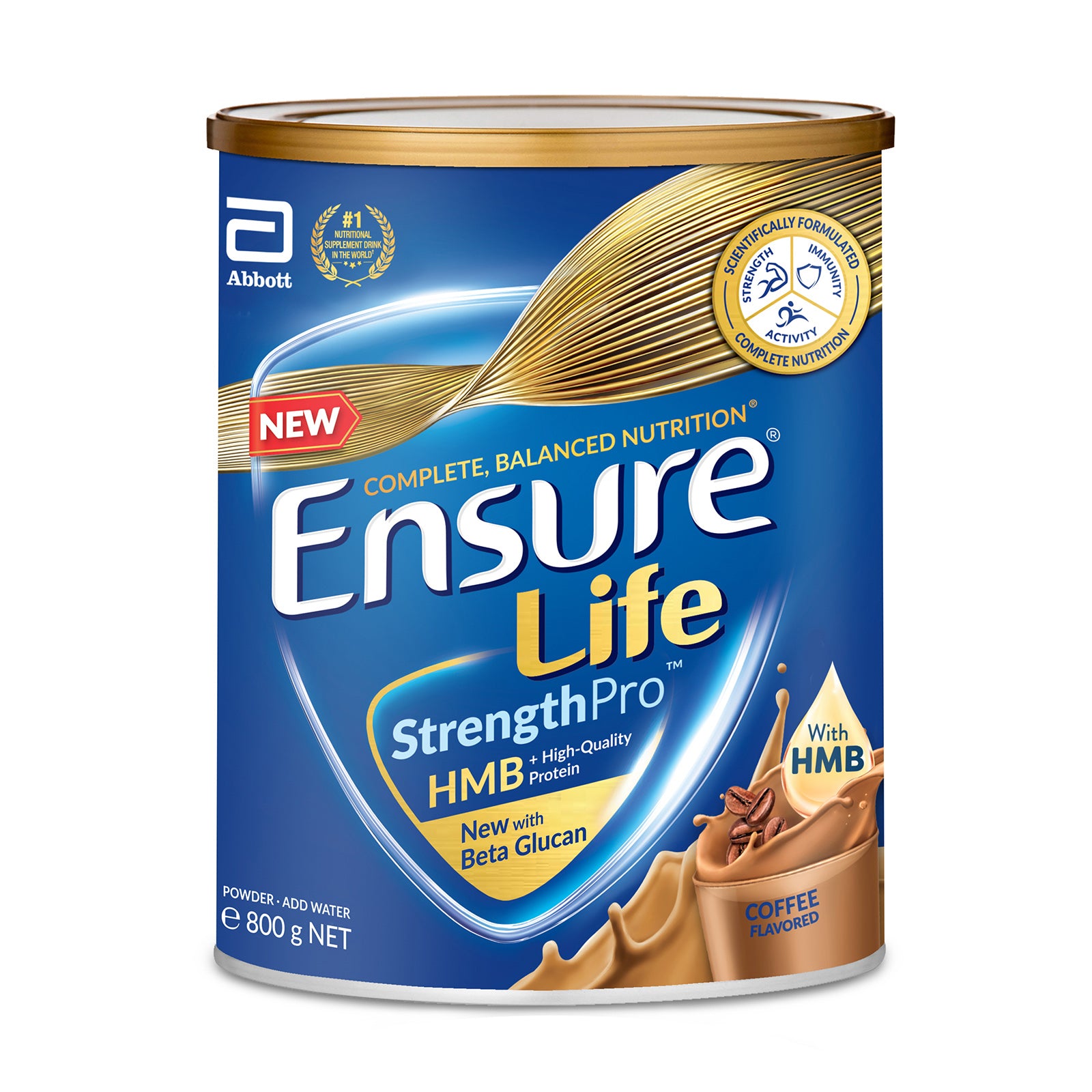 Abbott Ensure Life StrengthPro HMB 800g (Wheat / Coffee)