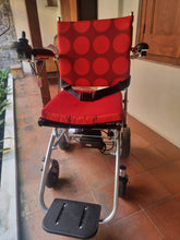 Second Hand Nissin UL30 Ultralight Folding Powerchair (red dot upholstery)