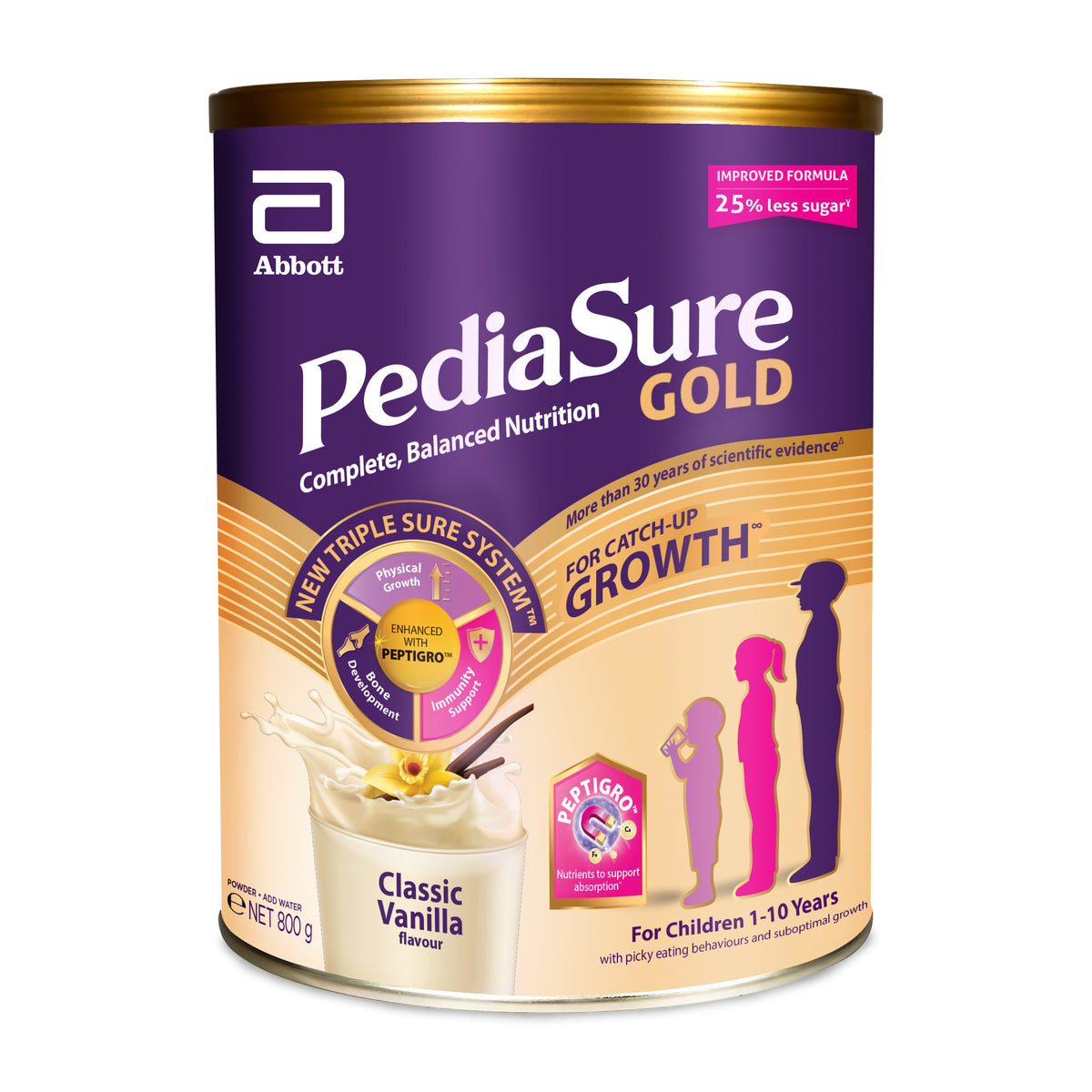 PediaSure® Gold w PeptiGro (800g)