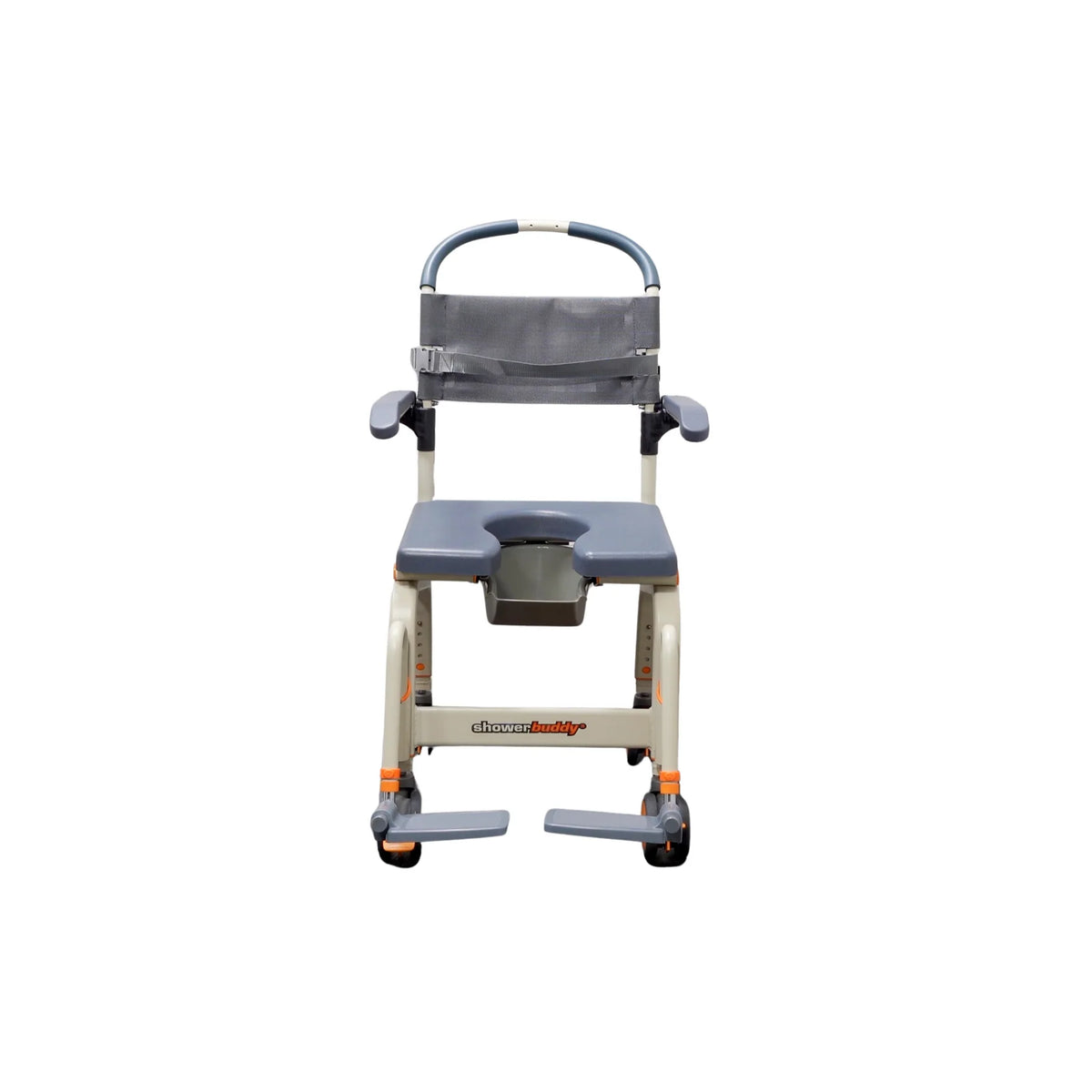 Shower buddy roll in shower chair sale