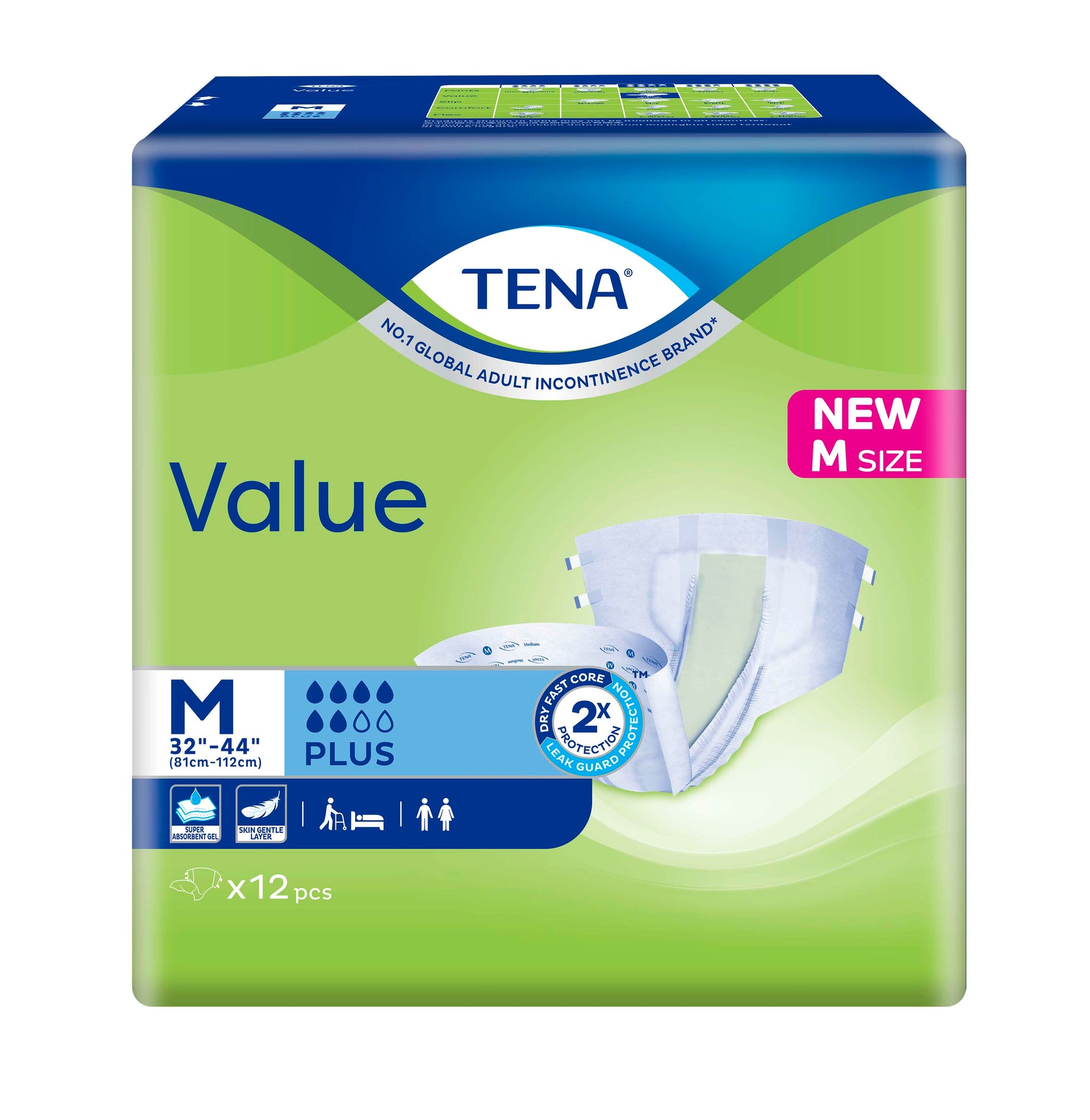 TENA Value Tri-Fold Adult Diapers