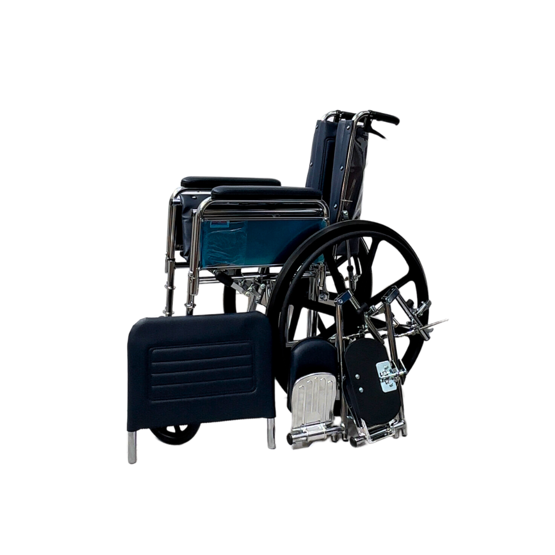 Chrome Recliner Wheelchair