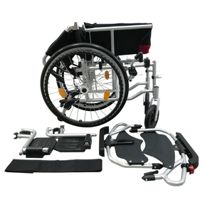 ASTRO Detachable Wheelchair with Height Adjustable Armrest folded