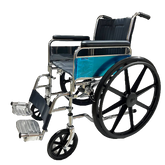 Chrome Detachable Wheelchair