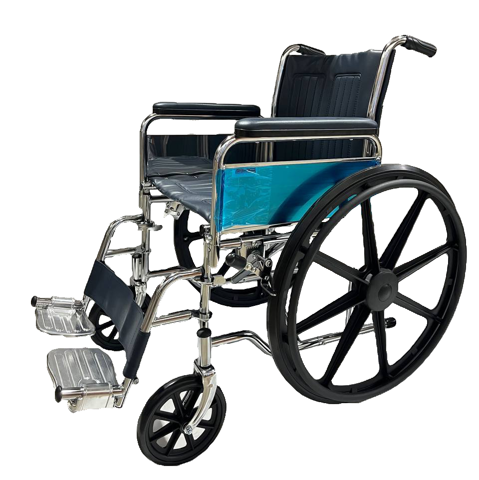 Chrome Detachable Wheelchair