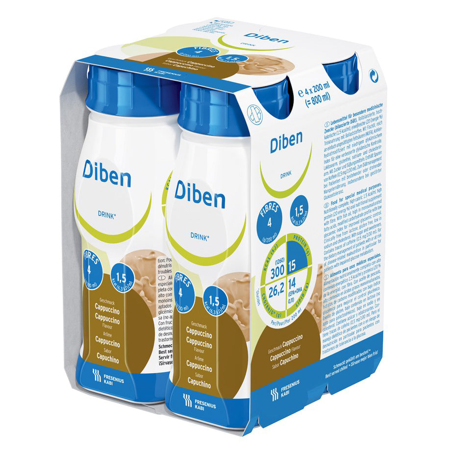 Diben Drink 200ml Cappuccino pack of 4