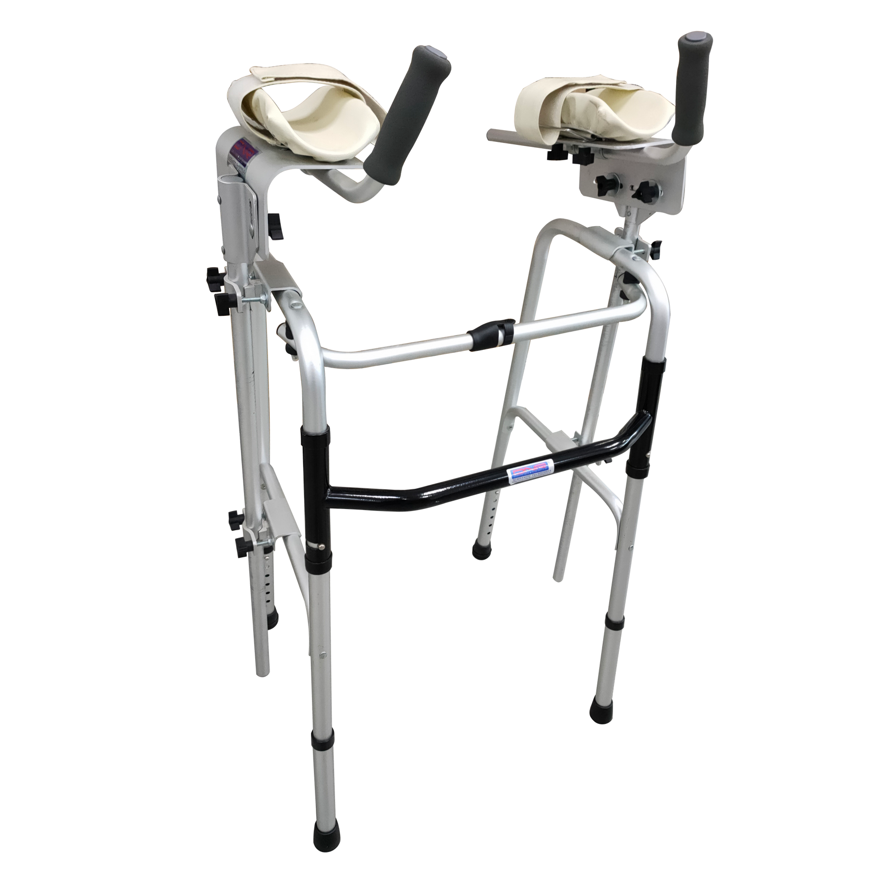Foldable Walking Frame with Platform Crutch full view