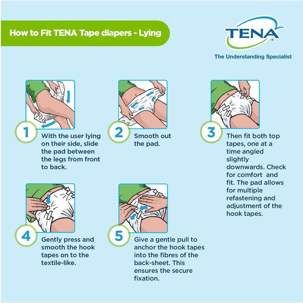 TENA ProSkin Slip Super Adult Diapers | 7 Drops