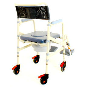 ShowerBuddy Foldable Mobile Shower Commode Chair