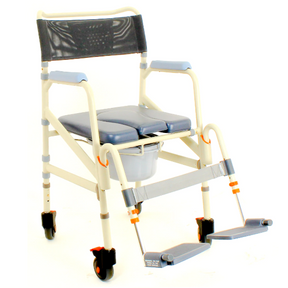 ShowerBuddy Foldable Mobile Shower Commode Chair