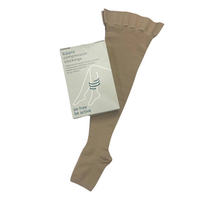 B:JOYNZ Open-Toe Compression Stockings (pair)