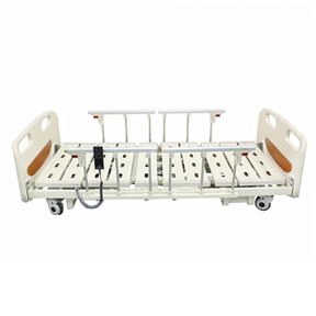 3 Functions Electric Hospital Bed Low Bed with 4 Side Rails - DNR WHEELS PTE LTD