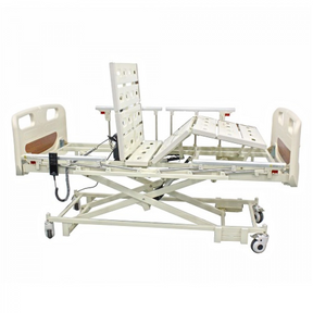 3 Functions Electric Hospital Bed Low Bed with 4 Side Rails - DNR WHEELS PTE LTD