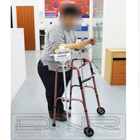 DNR Wheels - Foldable Walking Frame with Platform Crutch 